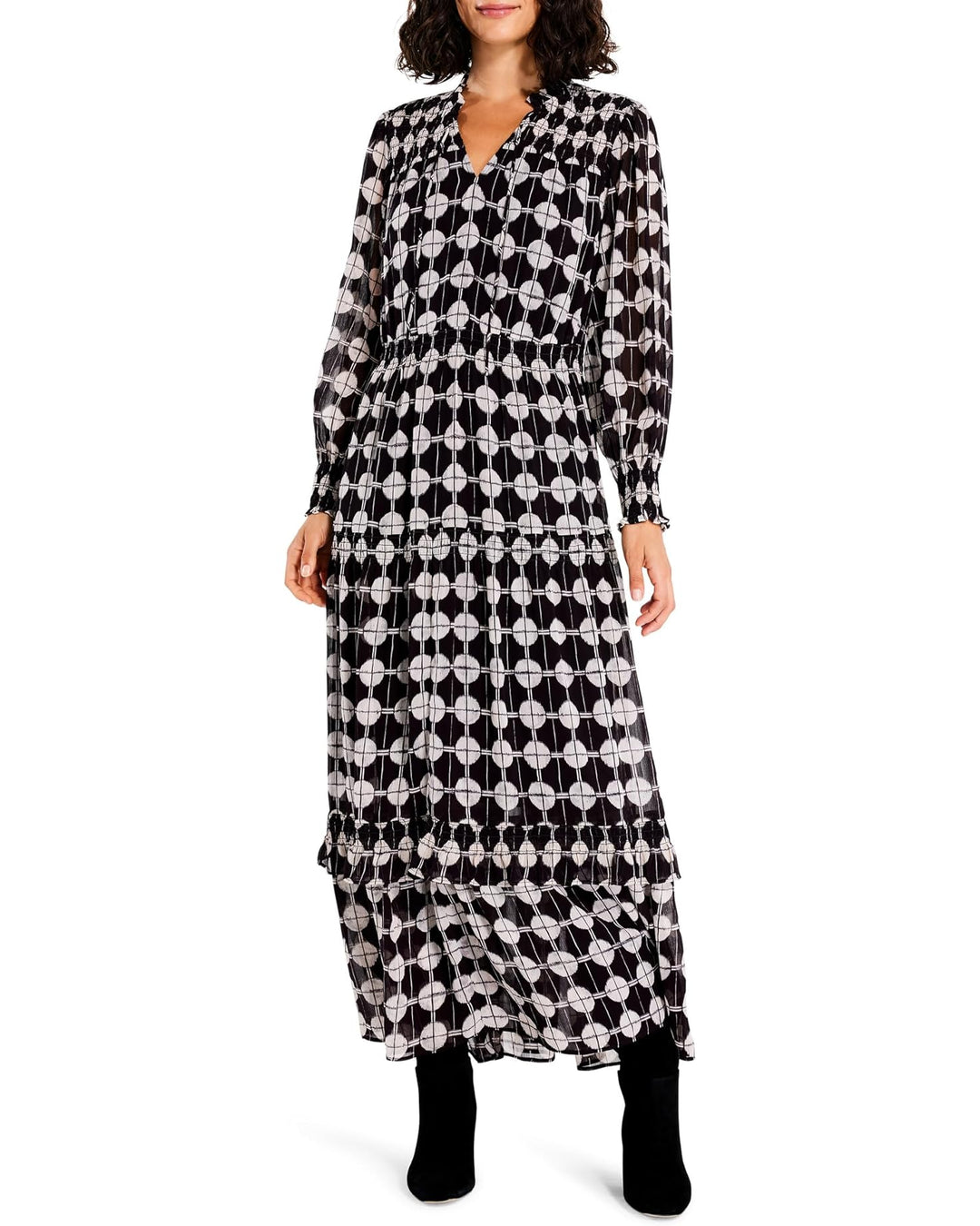 Chiffon Dot Dress