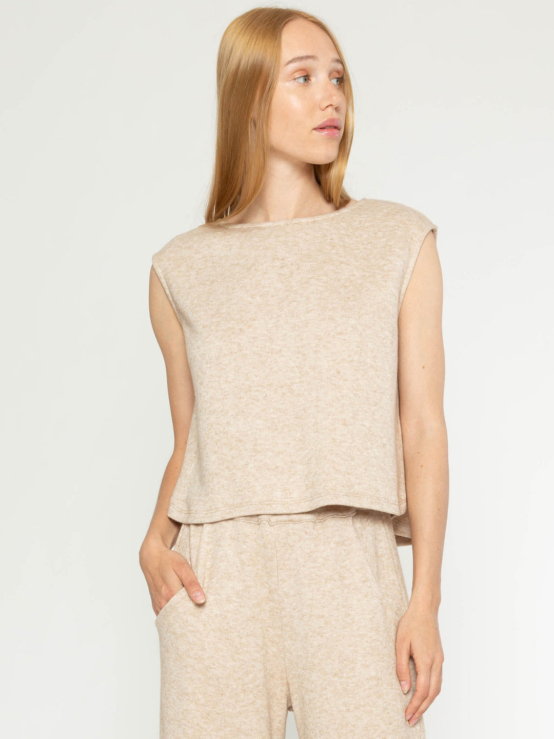 Oatmeal Cashmere Like Tank
