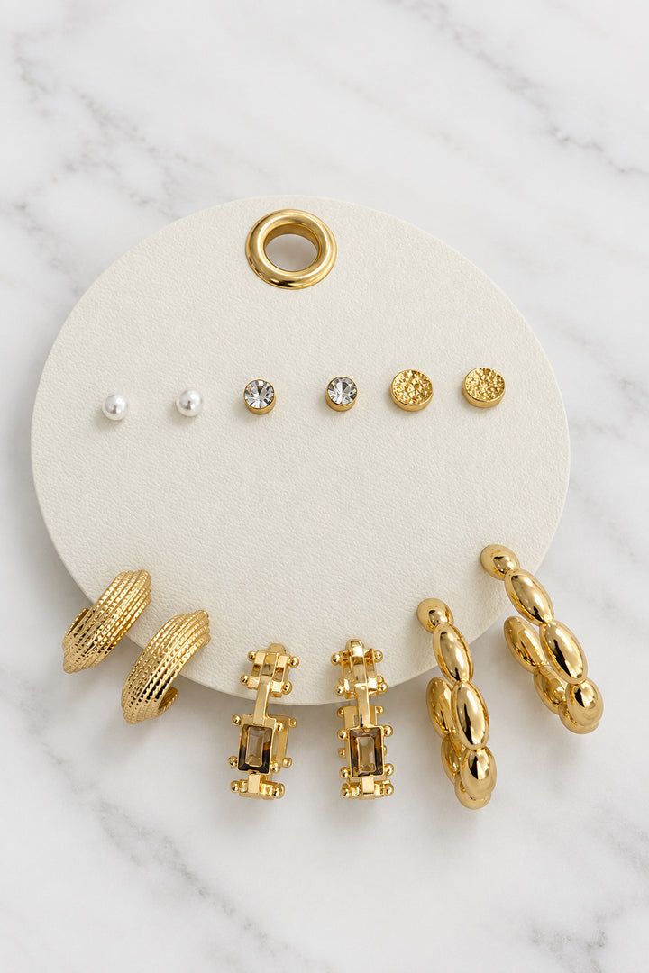 6 PAIR EARRING SET