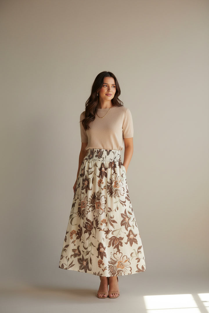FLORAL PRINT SKIRT