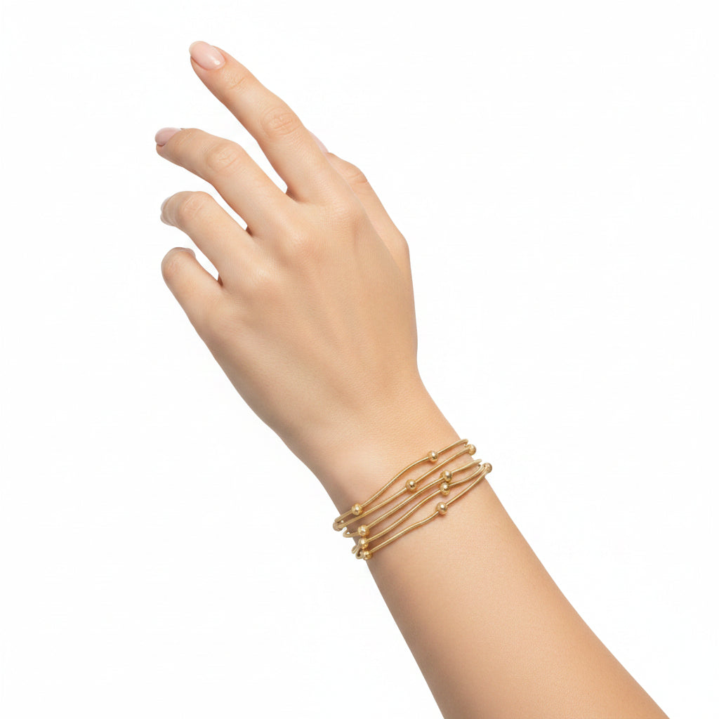 MULTI STRAND STRETCH BRACELETS (SET OF 6)
