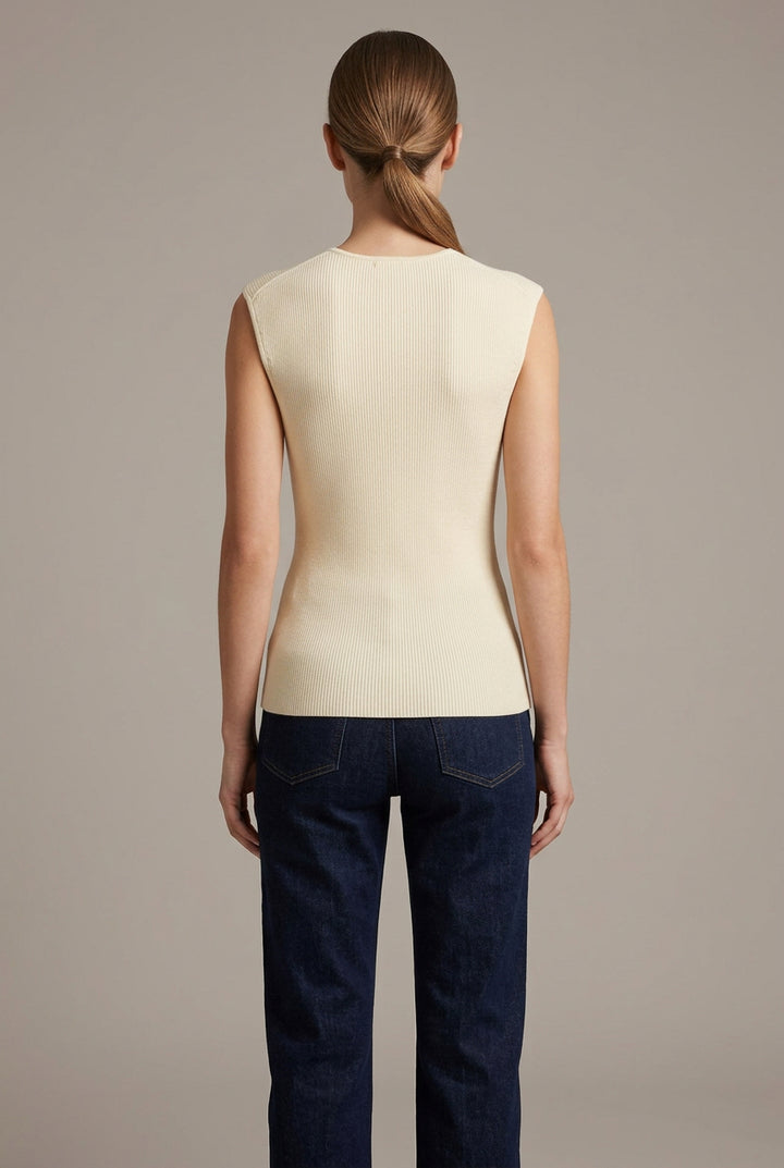TWIST FRONT SWEATER VEST