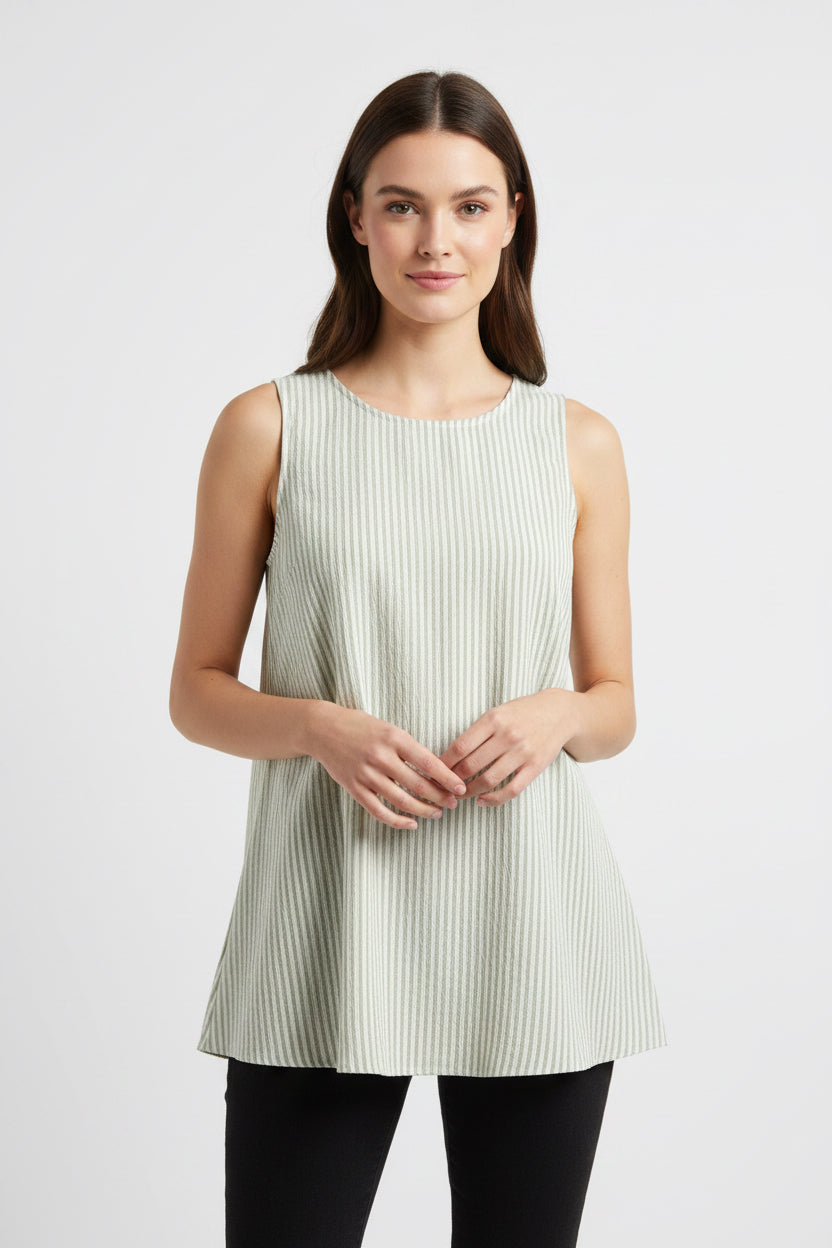 SLEEVELESS A-LINE TOP