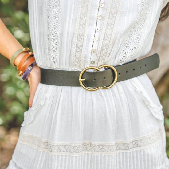 Double Circle Buckle Belt
