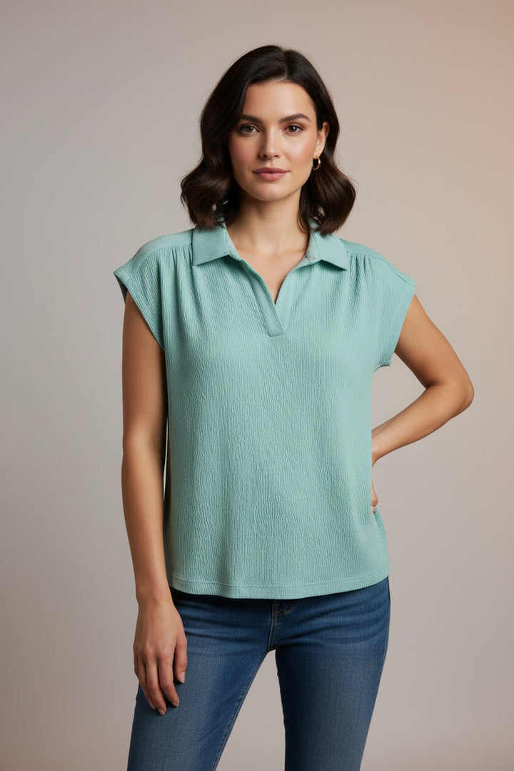 Costal Crinkle Top