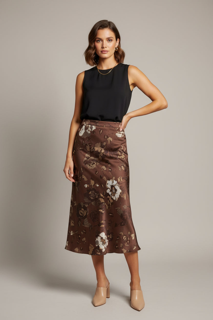 FLOWER PRINT SKIRT