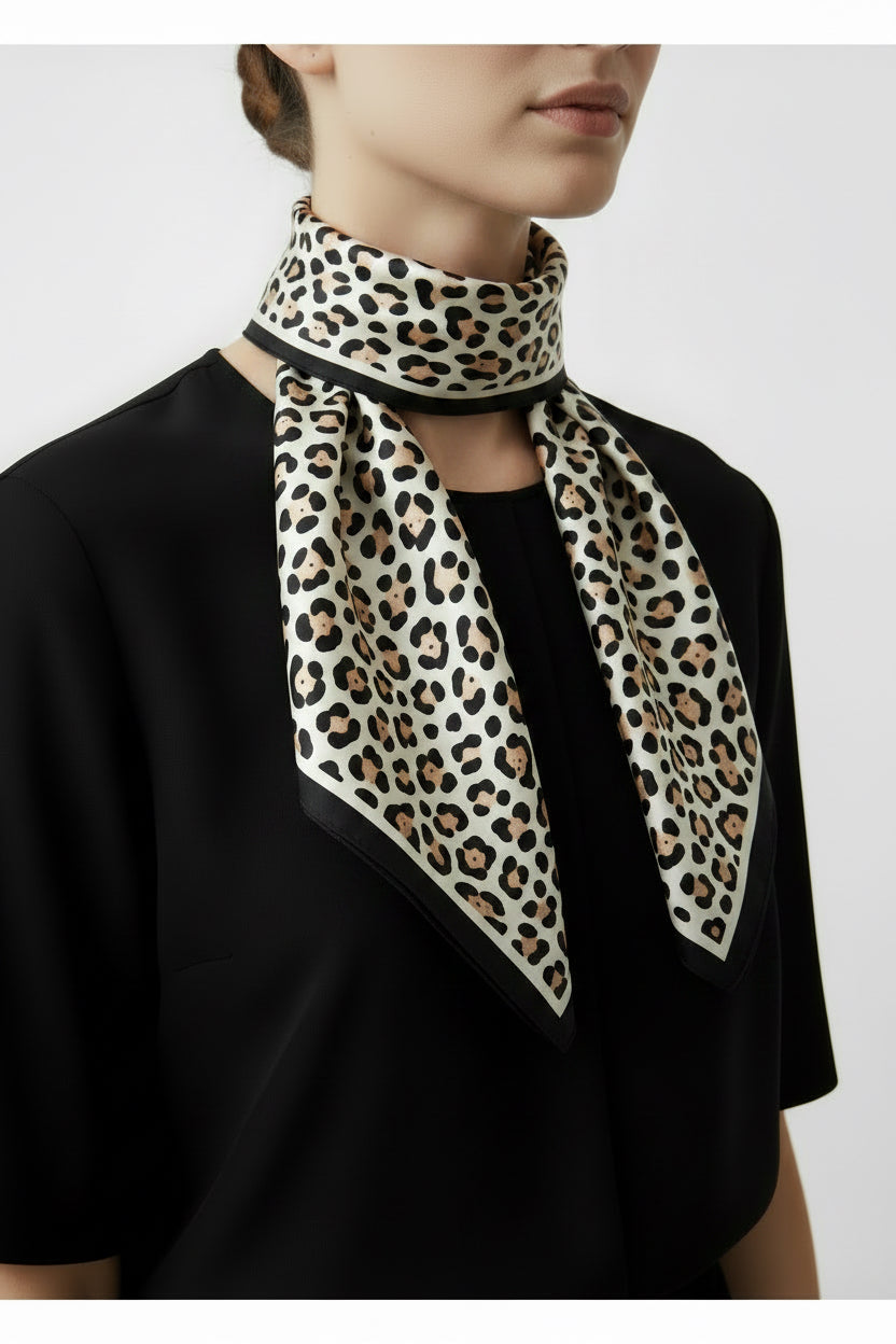 LEOPARD PRINT SCARF