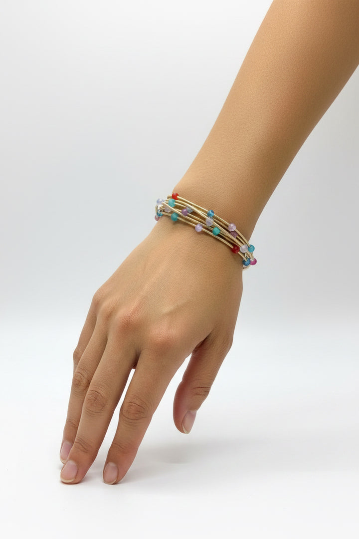 MULTI STRAND STRETCH BRACELETS (SET OF 6)