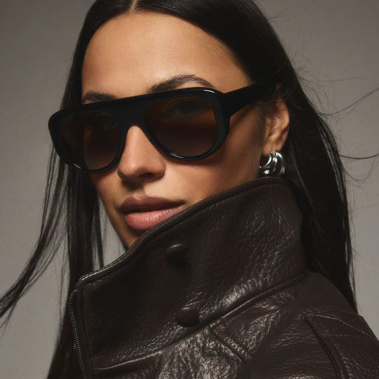 MORGAN BLACK + BROWN SUNGLASSES