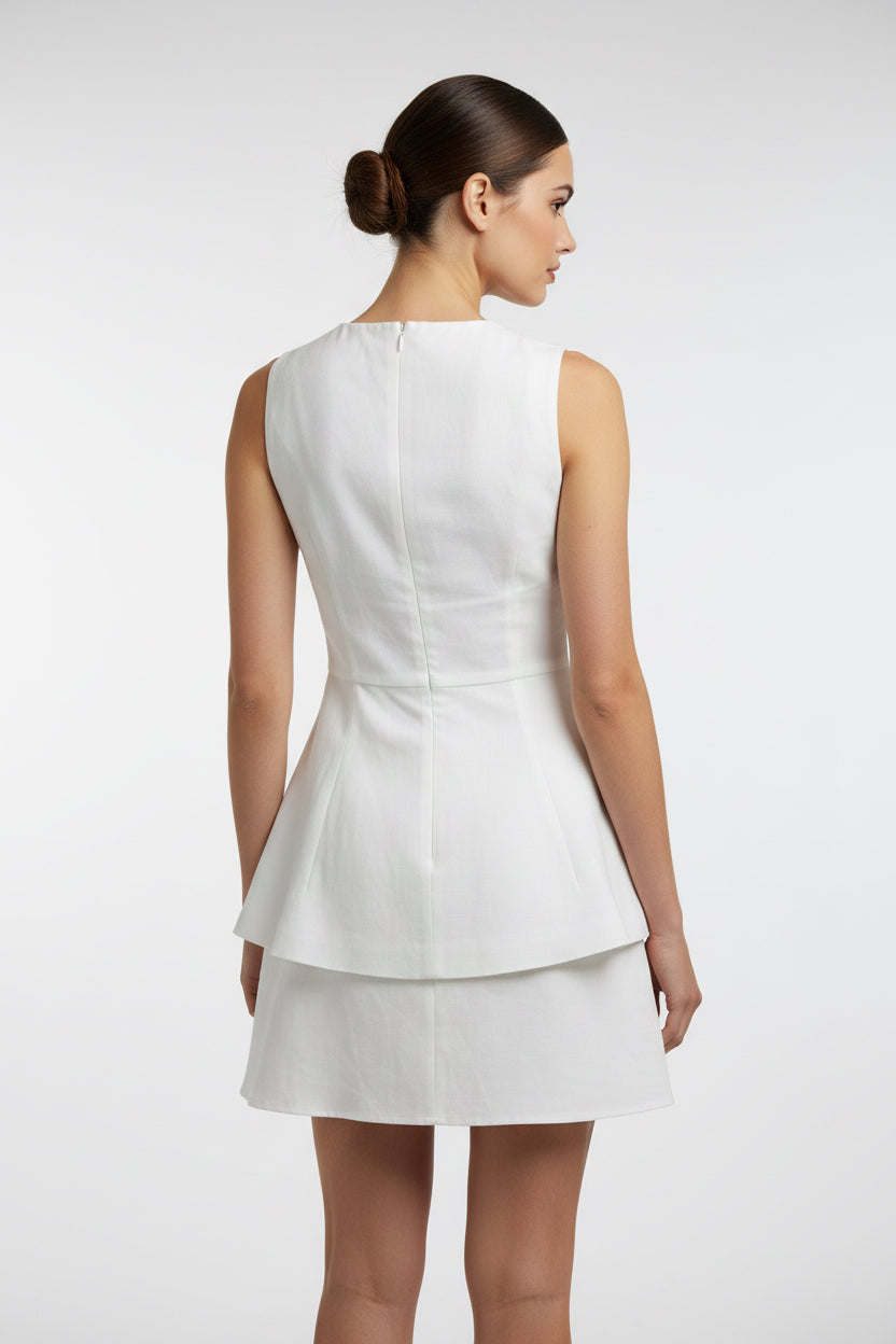 SQUARE NECK SLEVELESS  ROMPER