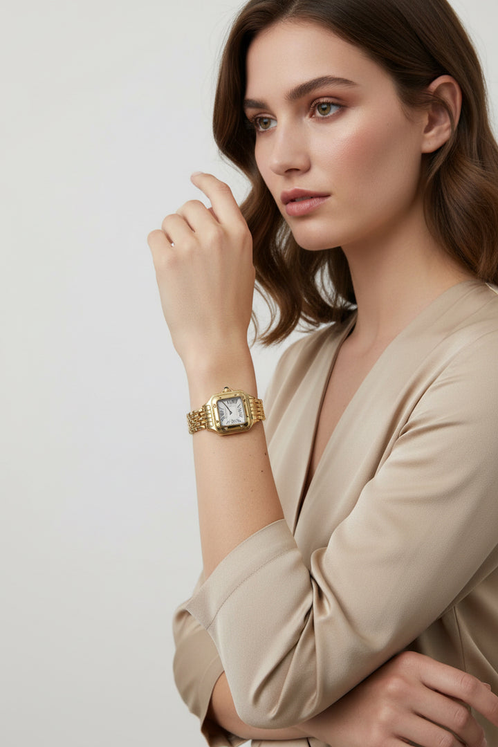 SQUARE LINK CHAIN WATCH