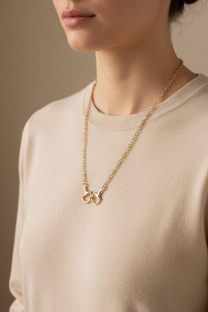 GOLD HORSEBIT NECKLACE
