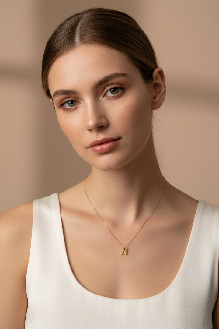 Dainty Initial Necklace