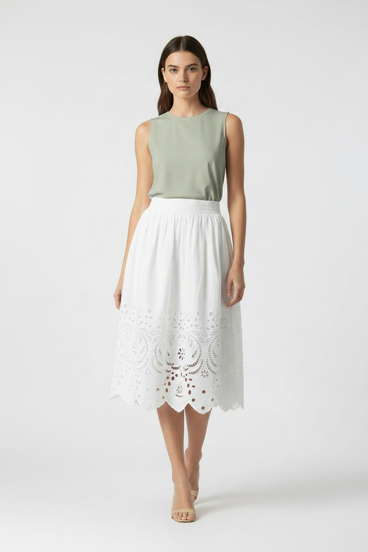 Eyelet Lace Skirt