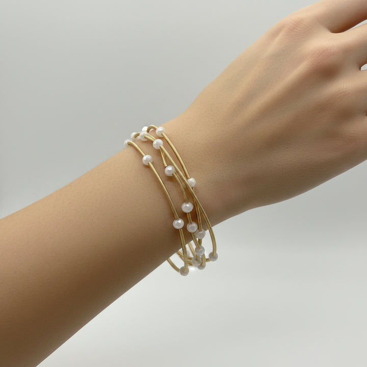 MULTI STRAND STRETCH BRACELETS (SET OF 6)