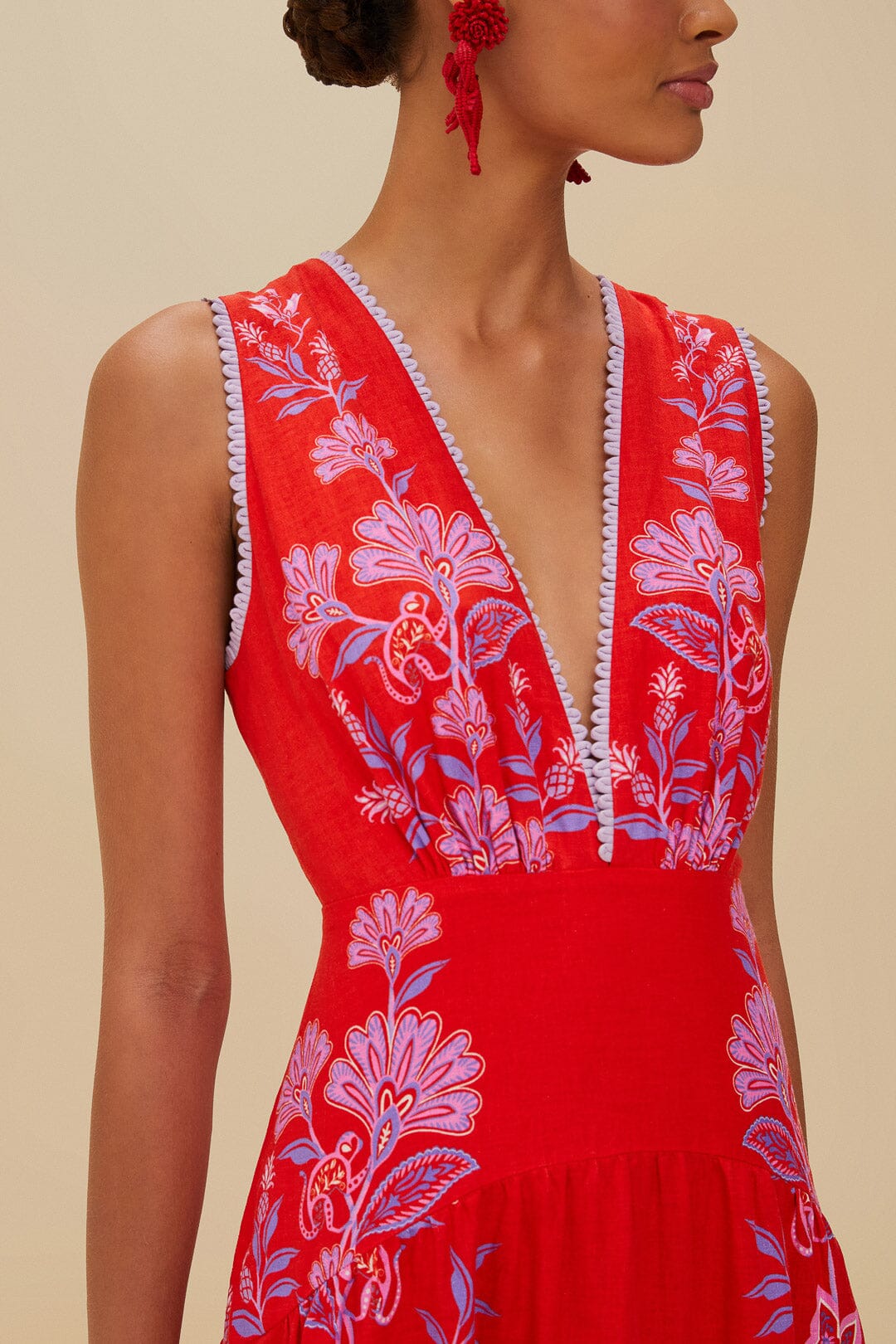 Porcelain Garden Midi Dress