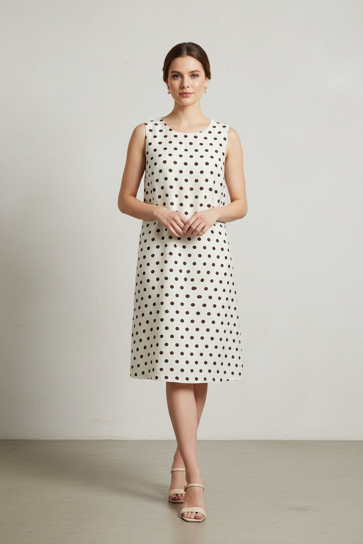 SLEEVELESS WOVEN MINI DRESS WITH POCKETS