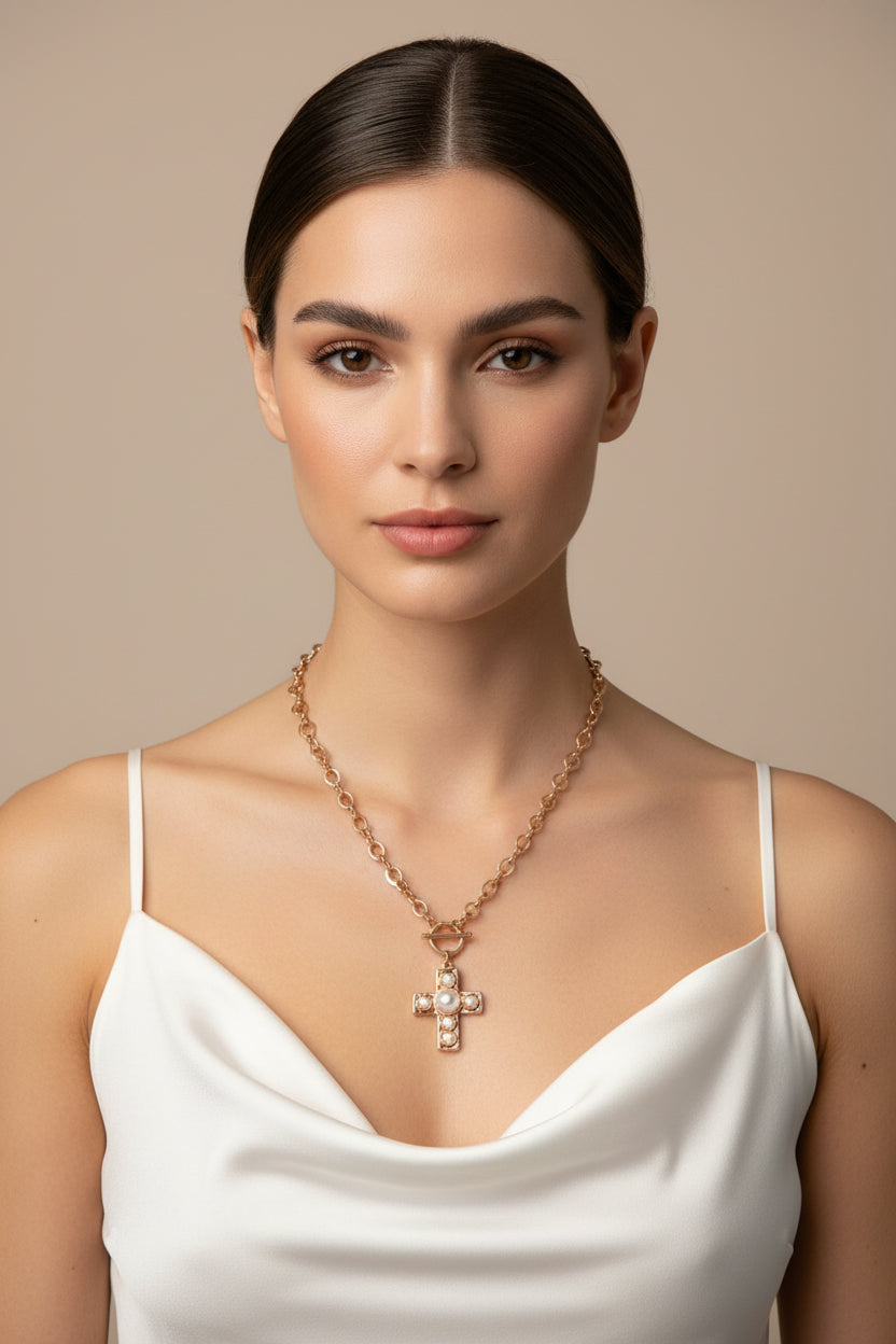 Chunky Cross Necklace