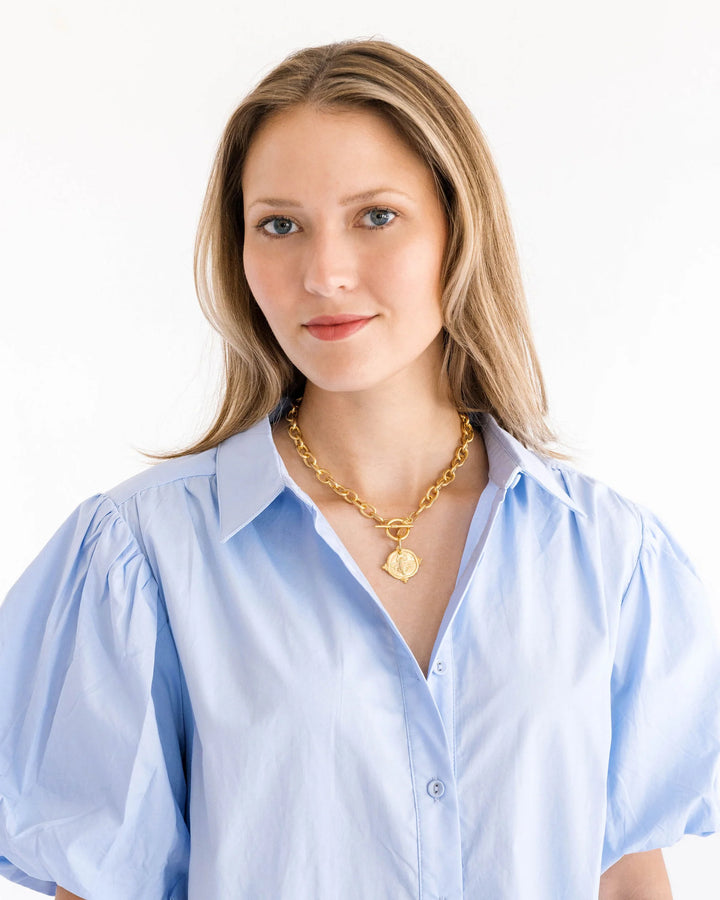 Bee Intaglio Toggle Necklace