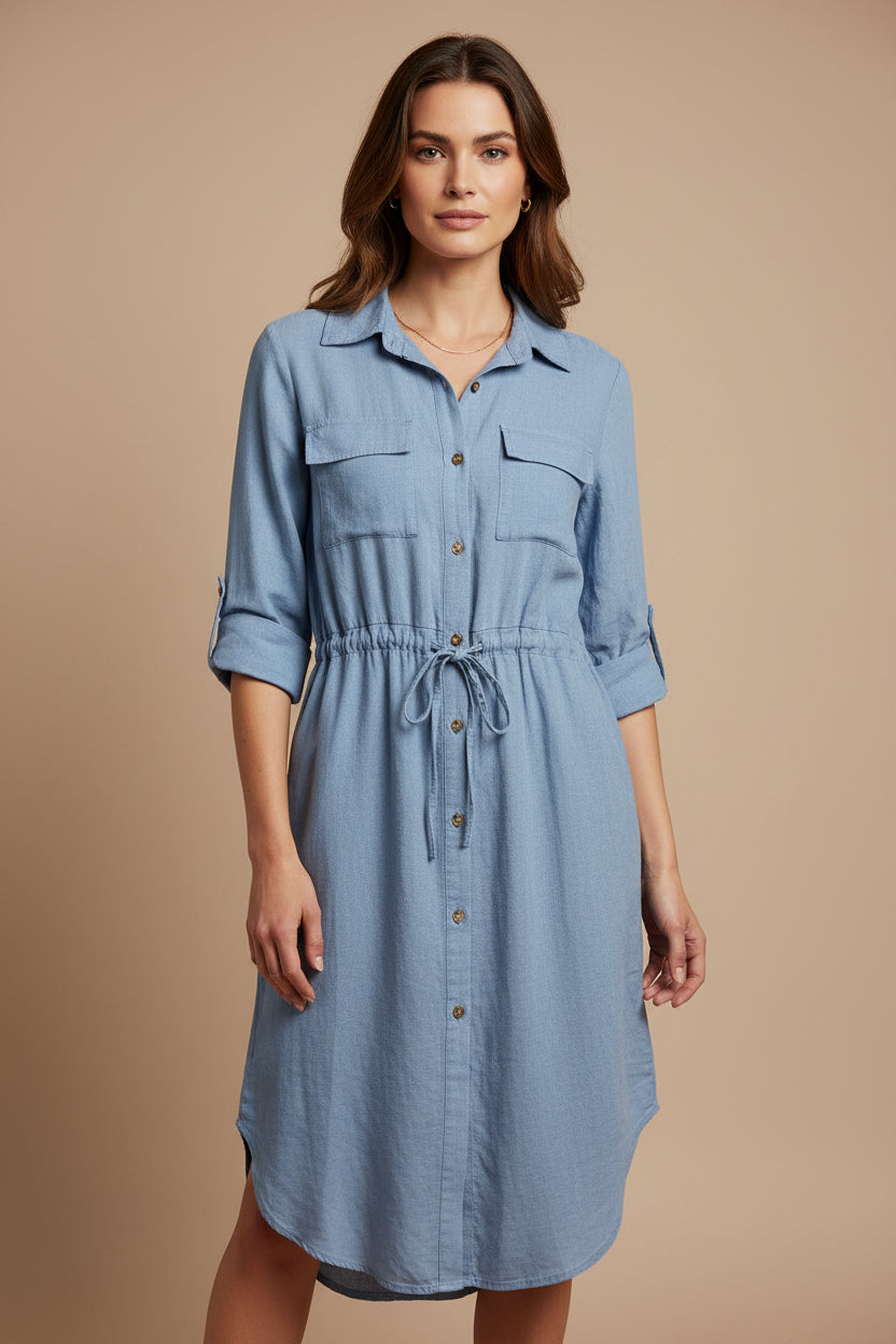 2 POCKET TIE DRESS