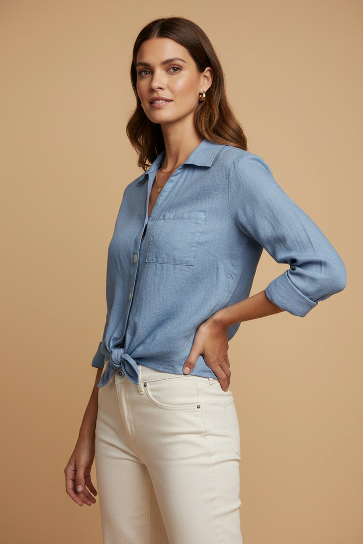 Tie Front Blouse