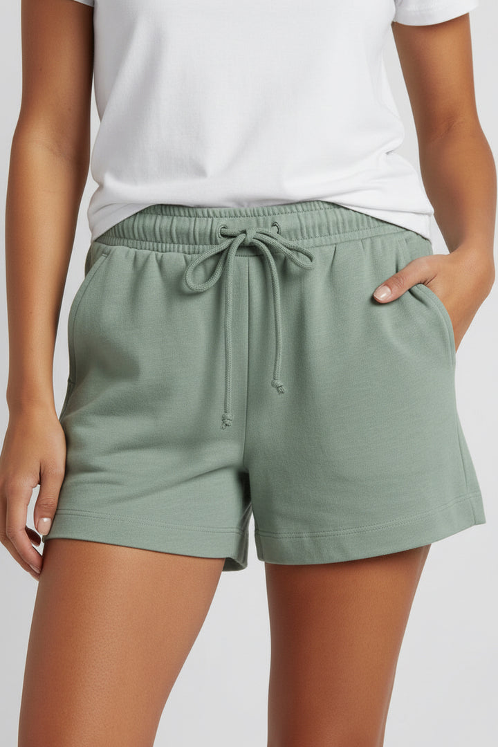 Elastic Waist Drawcord Short