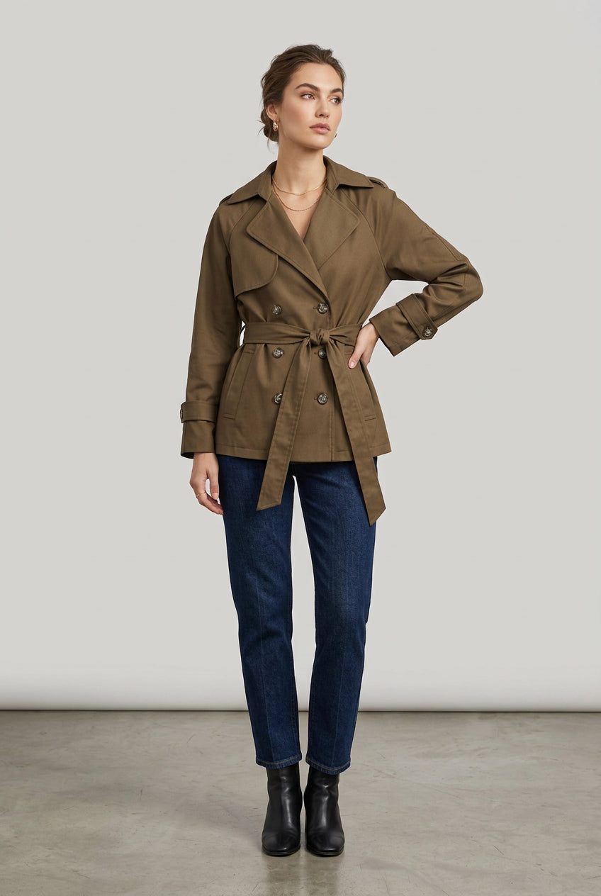 LONG SLEEVE TRENCH COAT