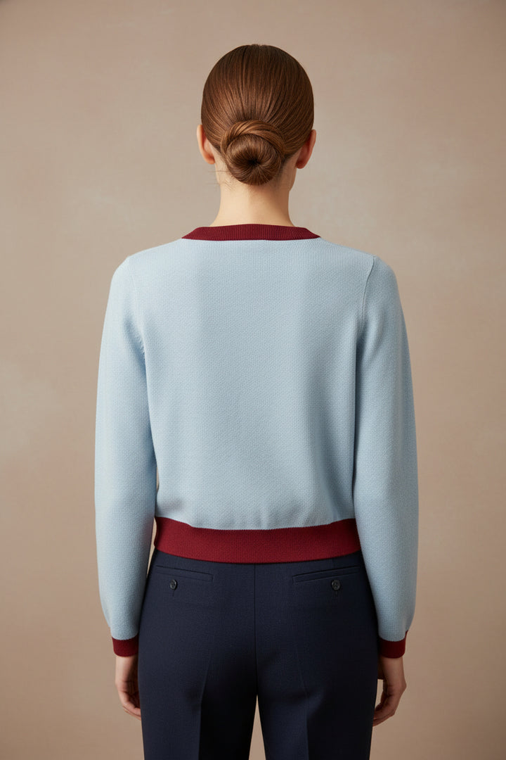 DOUBLE HORSE KNIT CARDIGAN