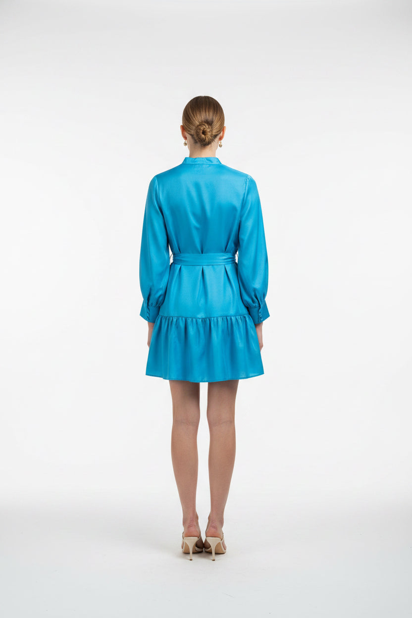 FRONT SPLIT BUTTONS DRESS