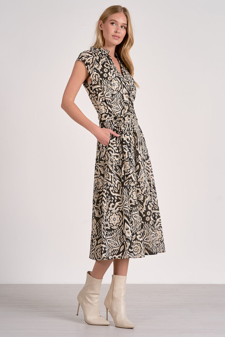 Black Acorn Midi Dress