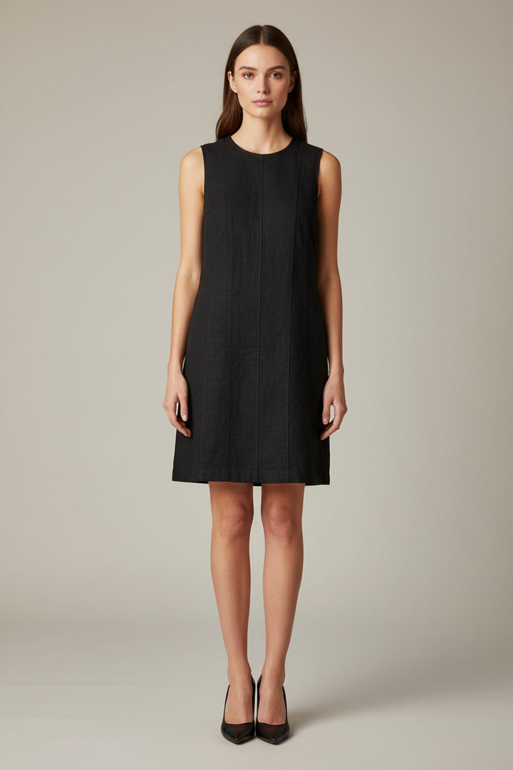 Seamed Zip Back Mini Dress