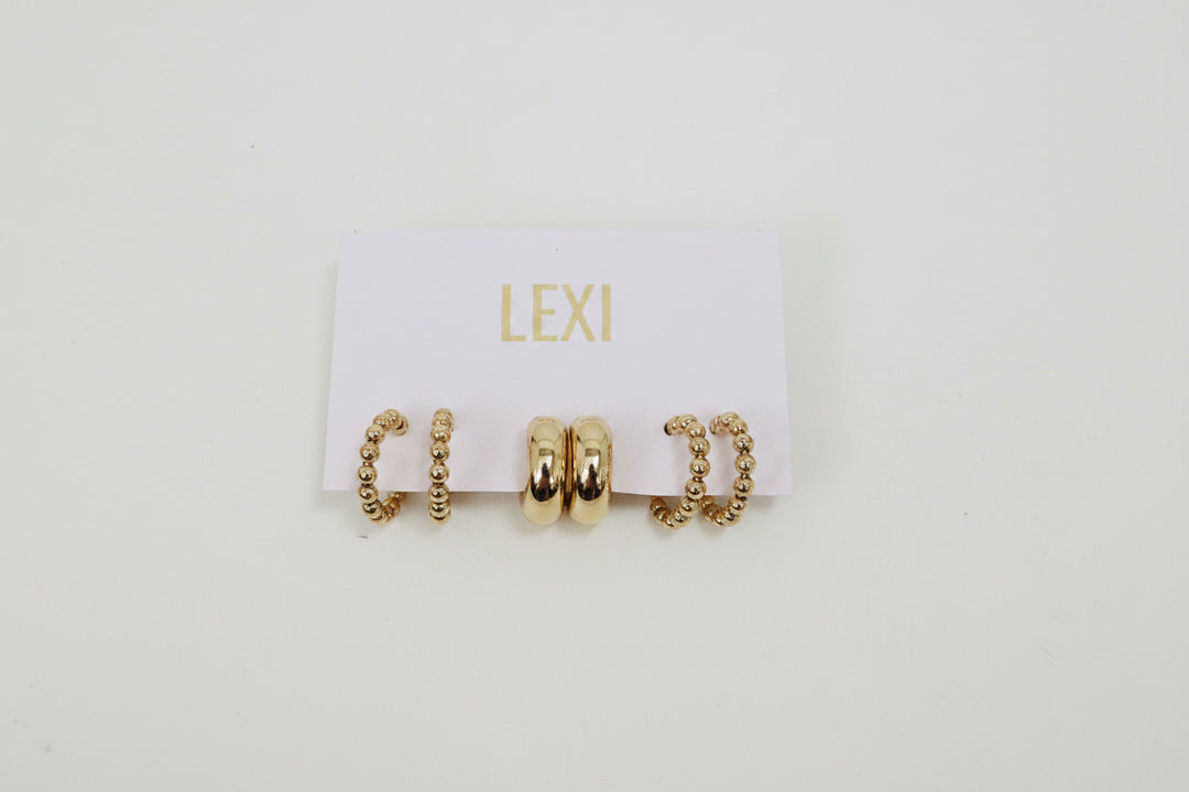 SET OF 3 HUGGIE HOOPS