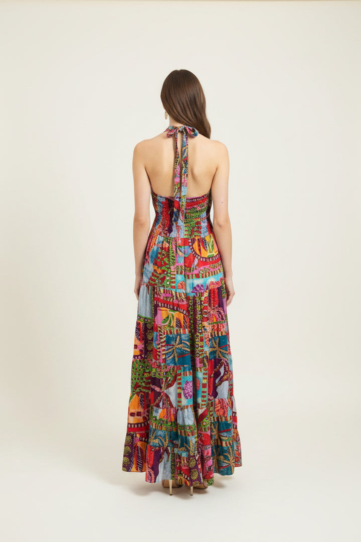 HALTER MAXI DRESS