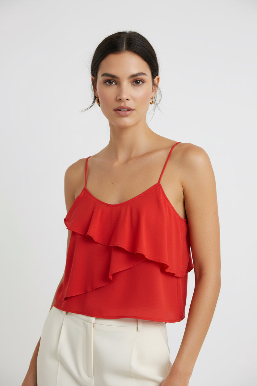 RUFFLE CAMI TOP