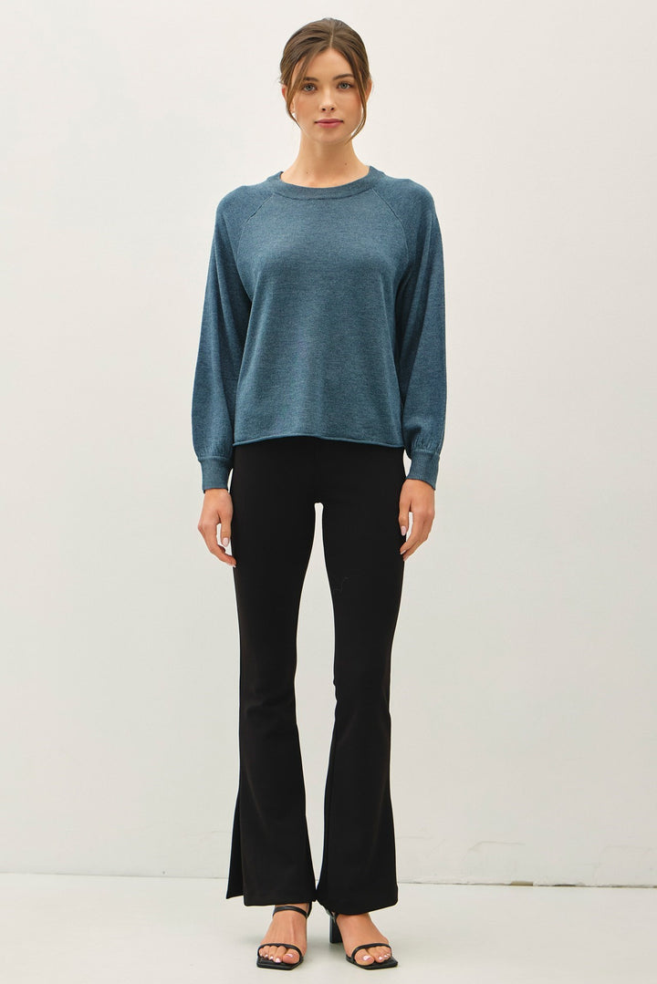 Basic Long Sleeve Knit Sweater