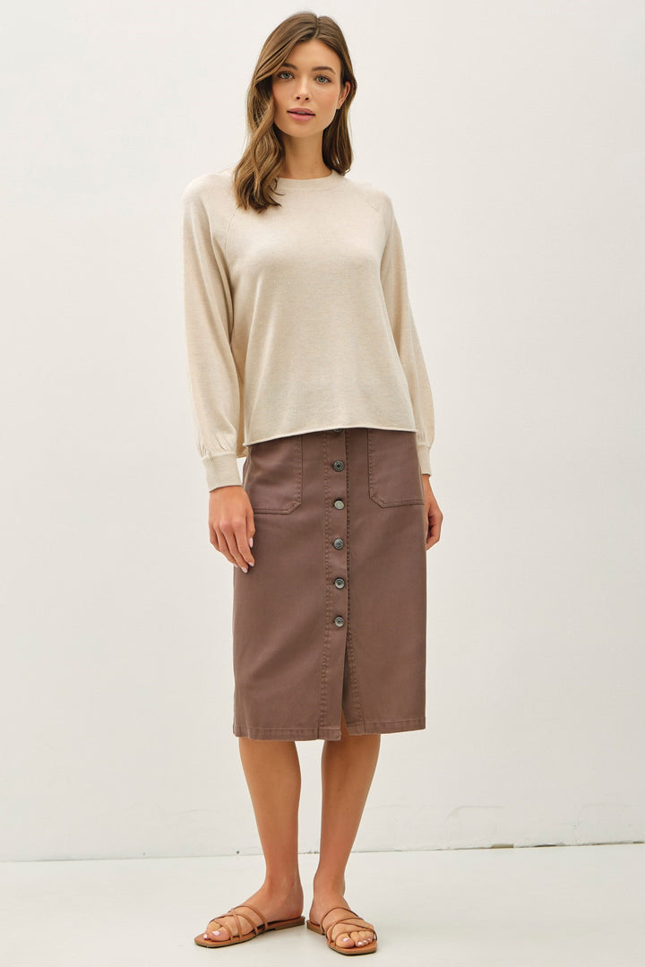 Basic Long Sleeve Knit Sweater