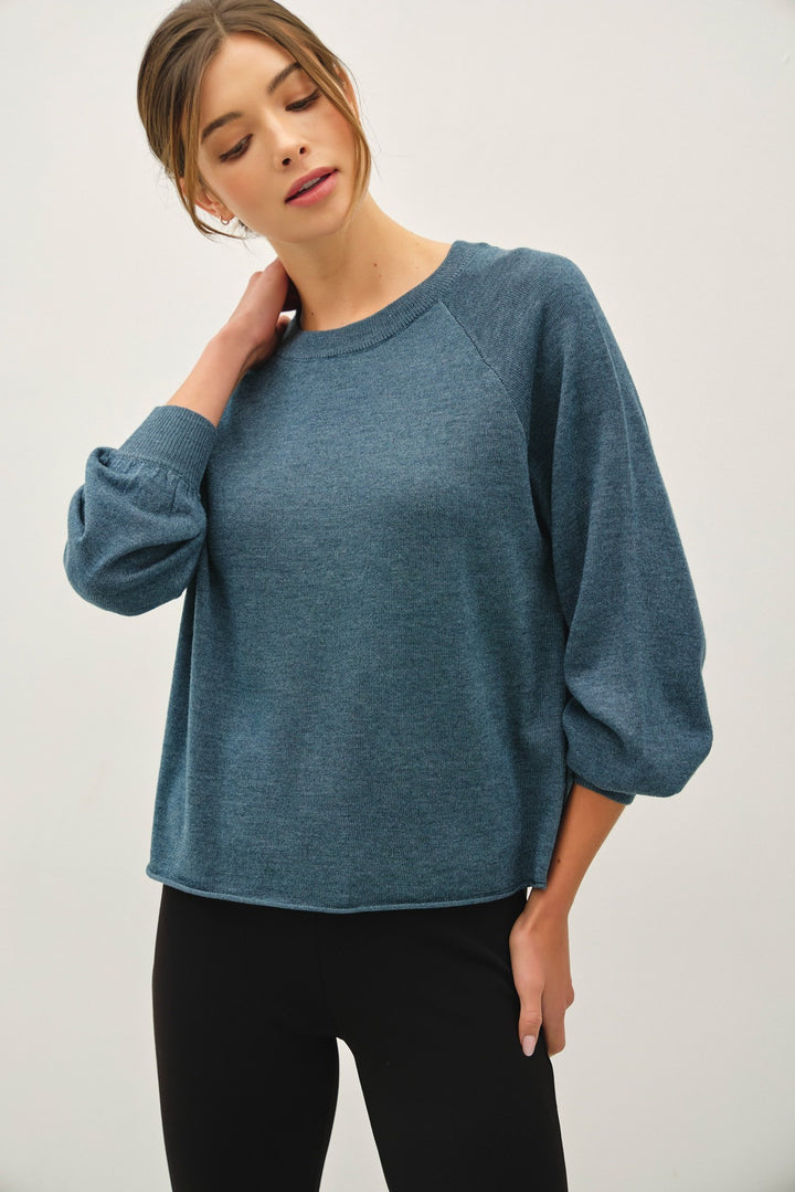 Basic Long Sleeve Knit Sweater