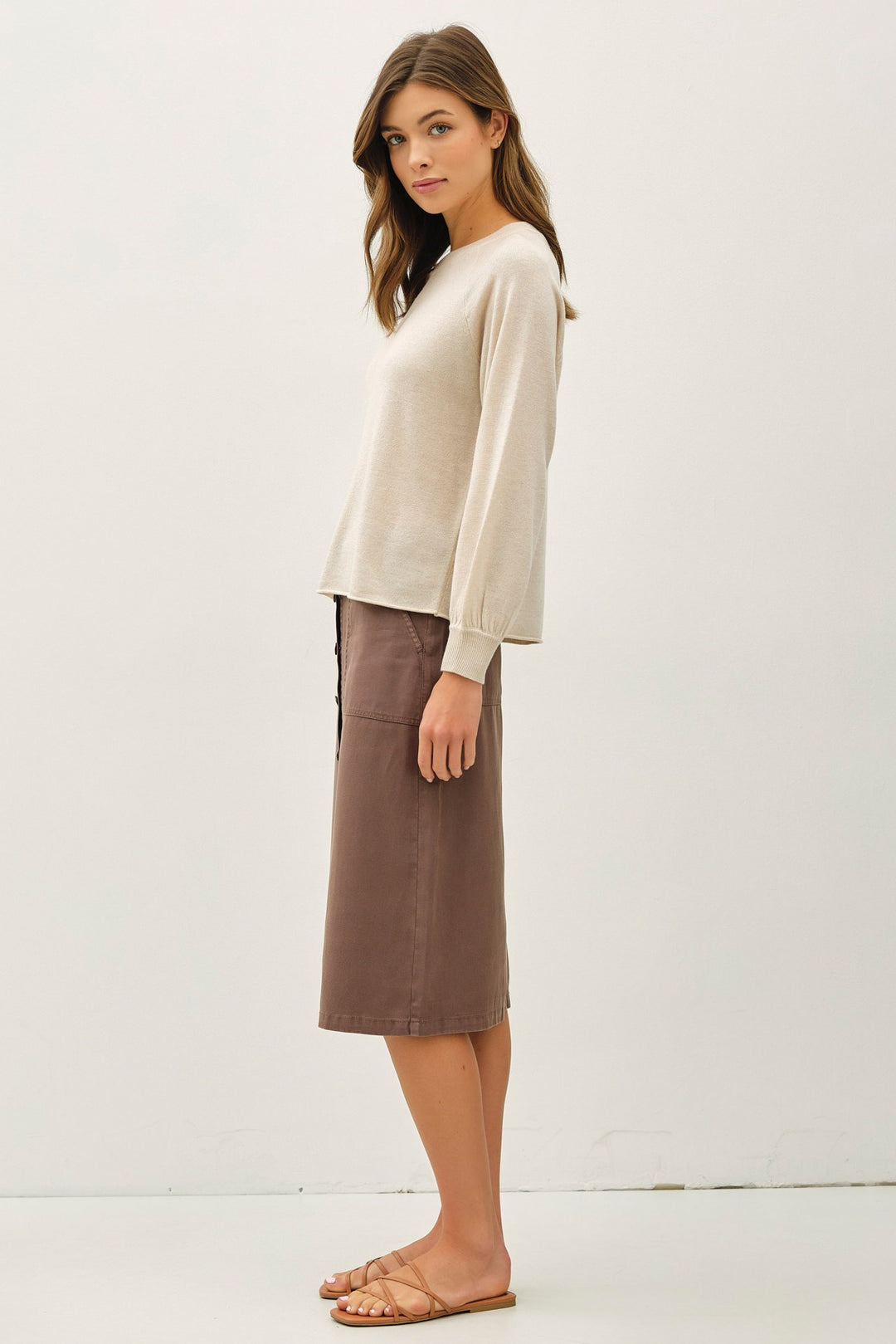 Basic Long Sleeve Knit Sweater