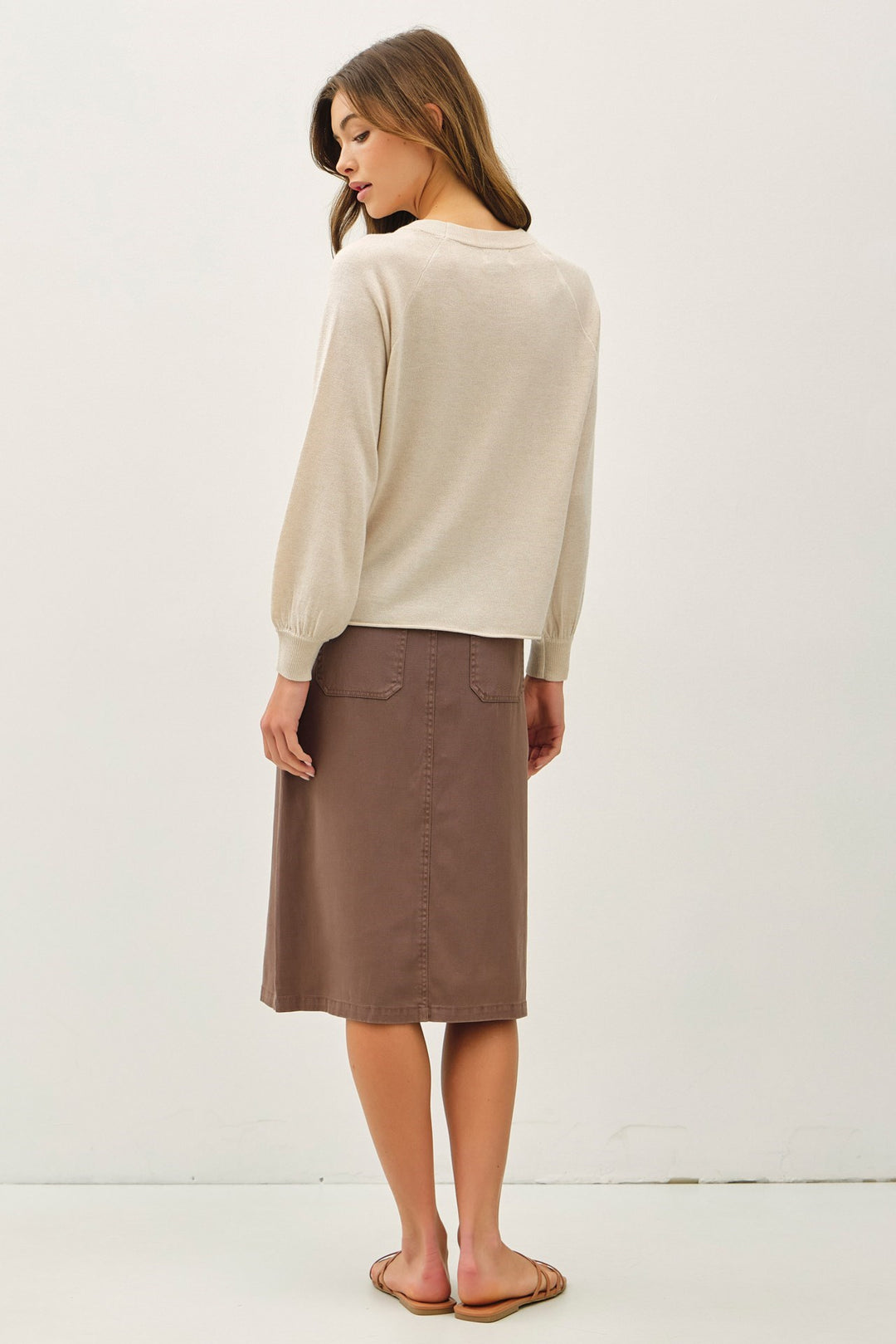 Basic Long Sleeve Knit Sweater