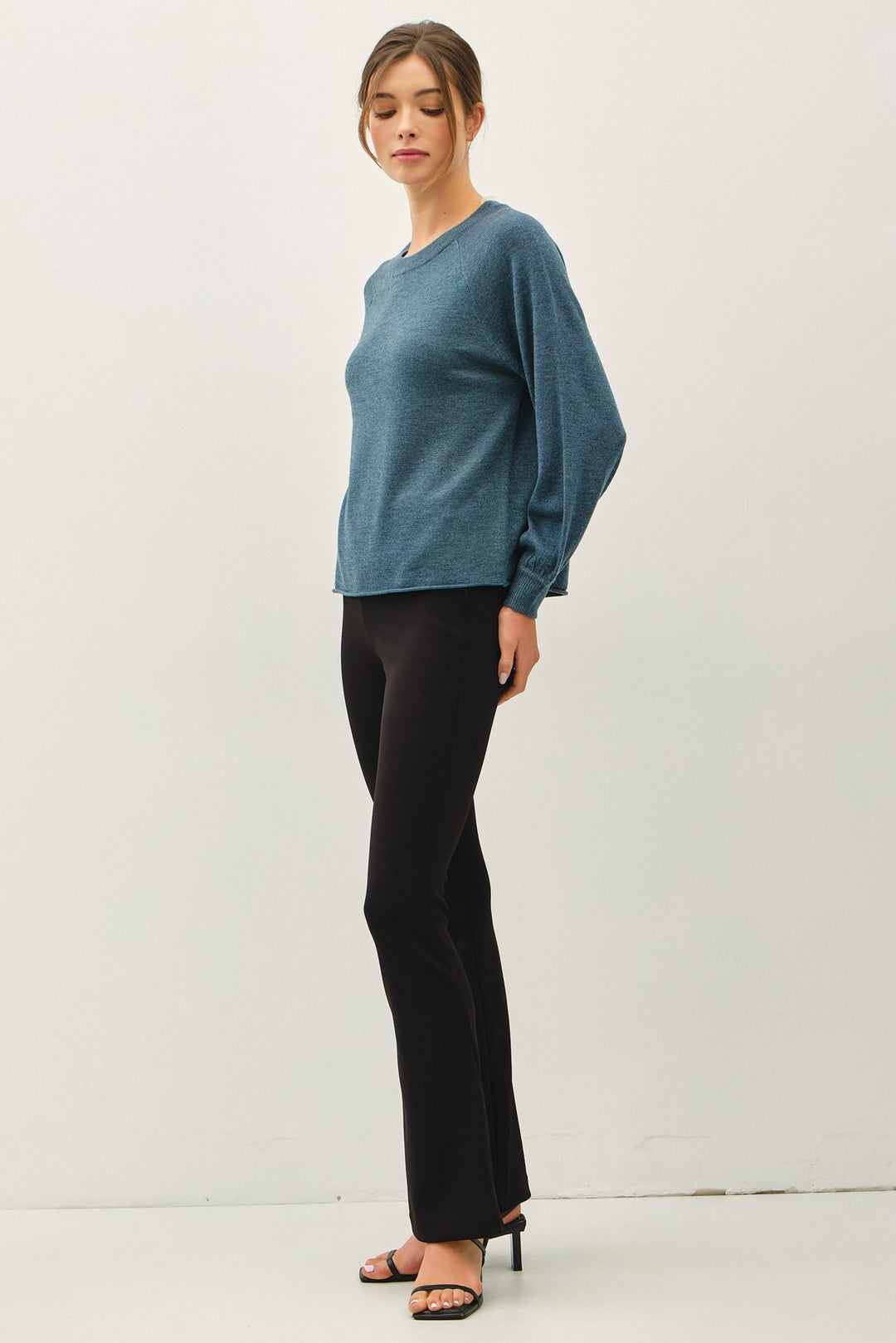 Basic Long Sleeve Knit Sweater