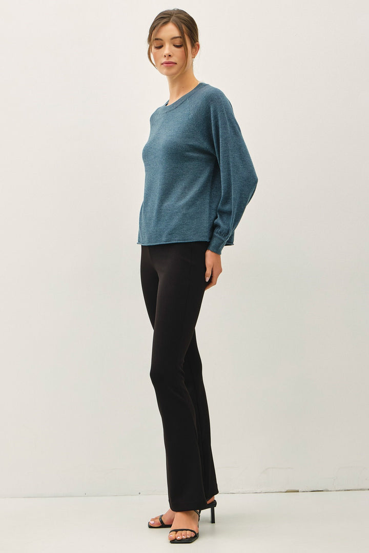 Basic Long Sleeve Knit Sweater