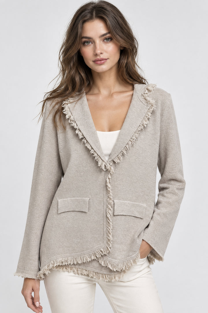1 BUTTON KNIT JACKET