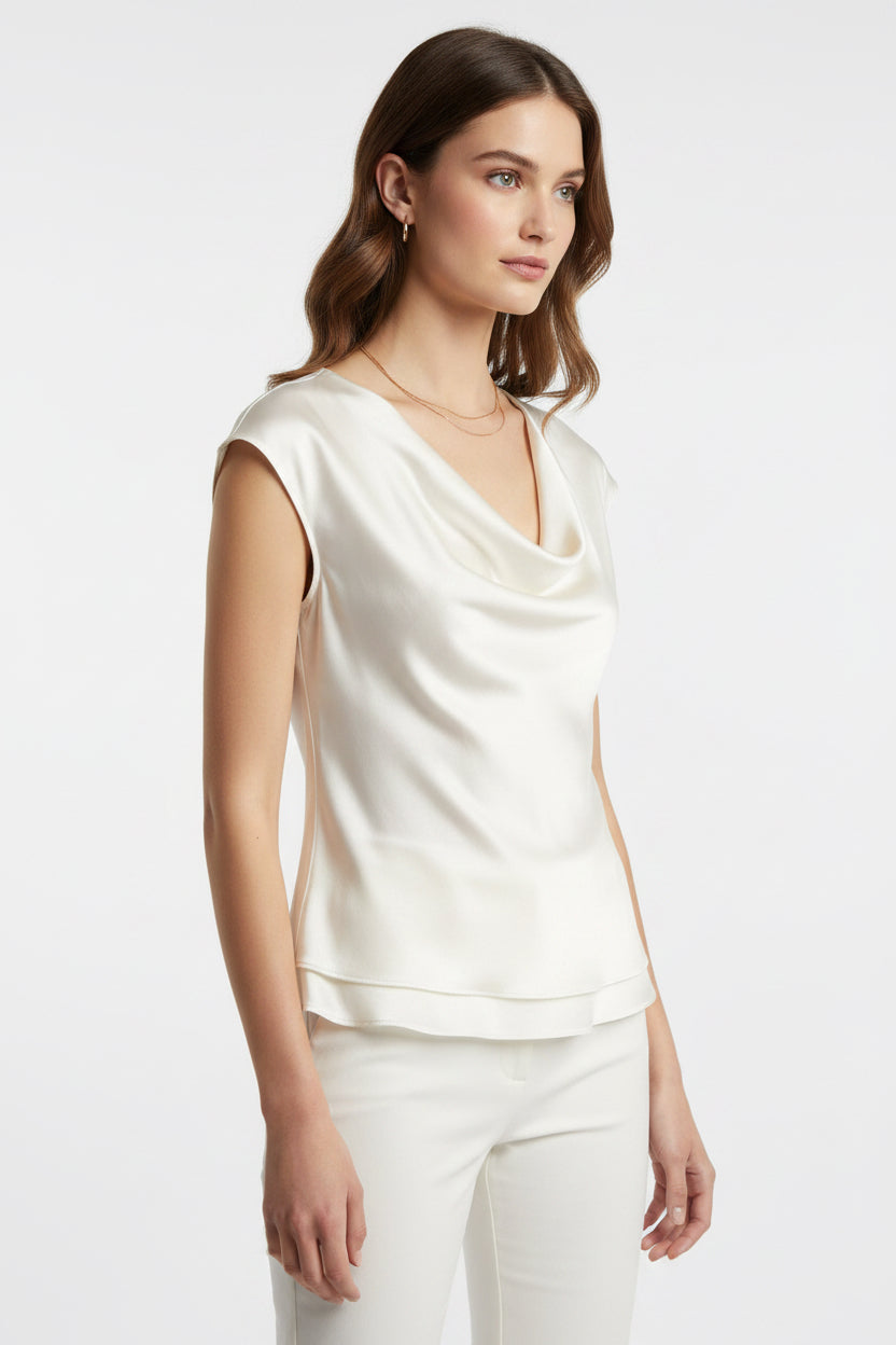 DRAPE NECK DAY GLOSS TANK
