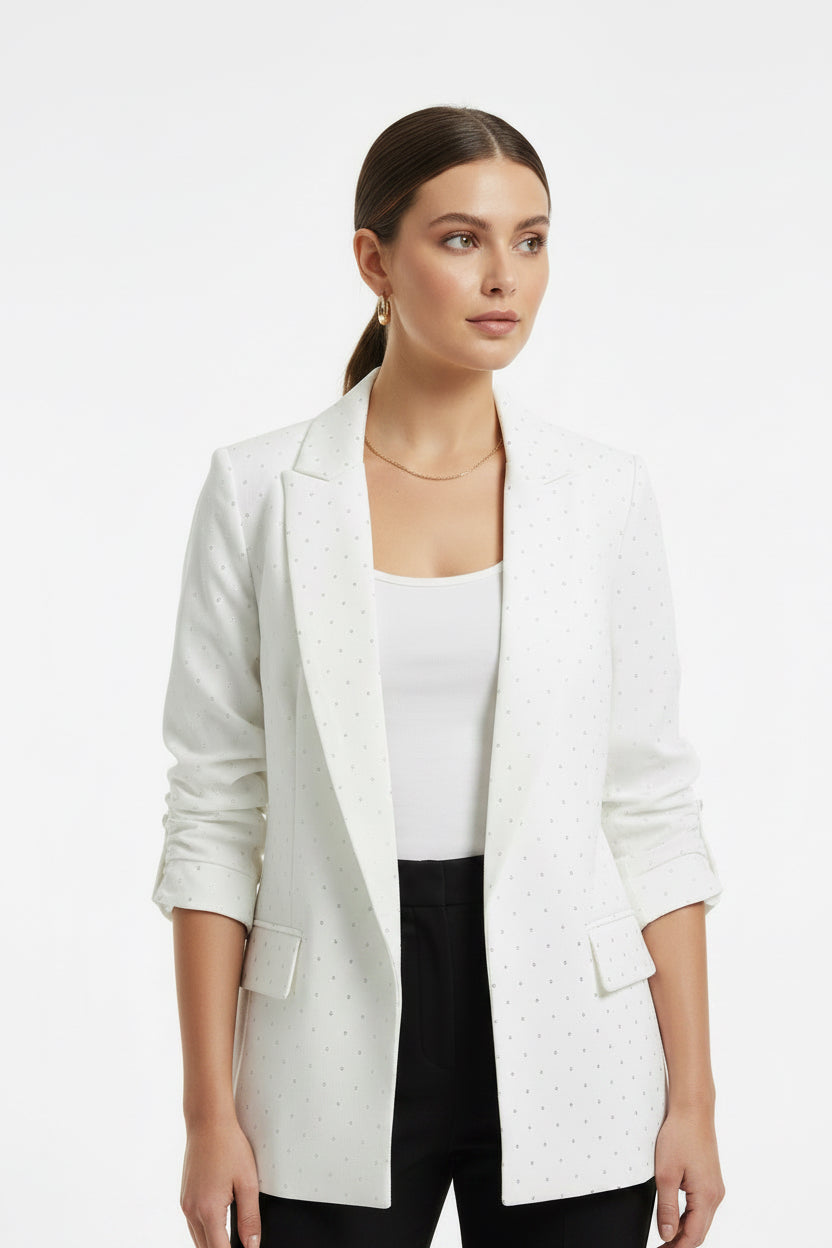 BLAZER WITH SILVER RHINESTONES