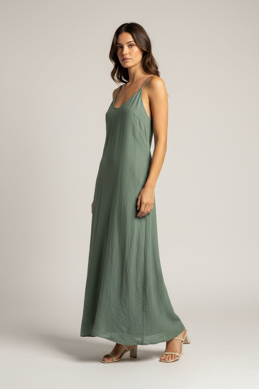 Spaghetti Adjustable Strap Maxi Dress