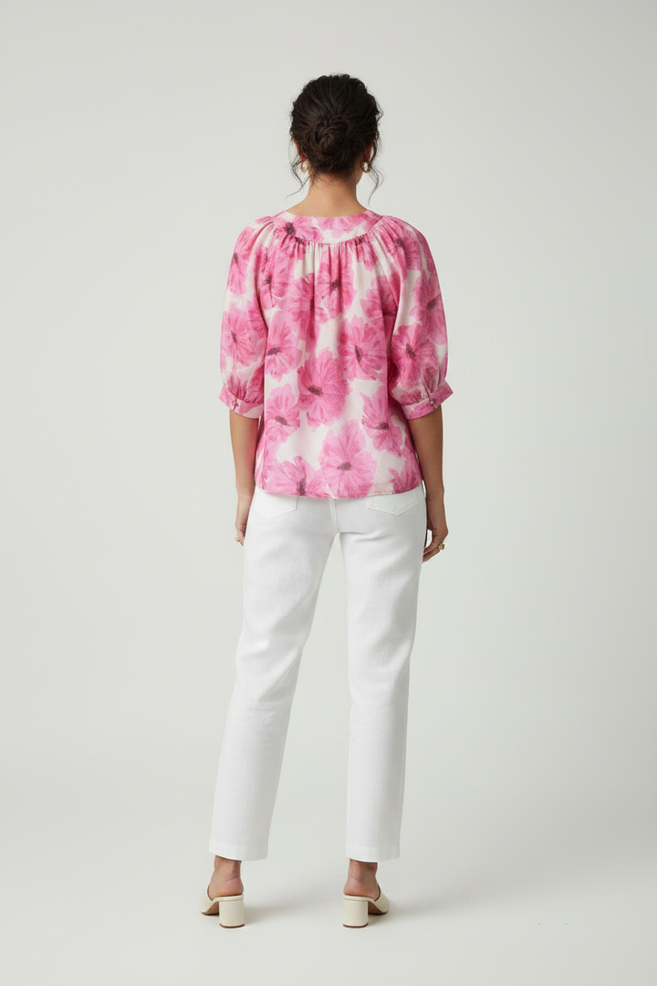 PLEATED BUTTONS TOP