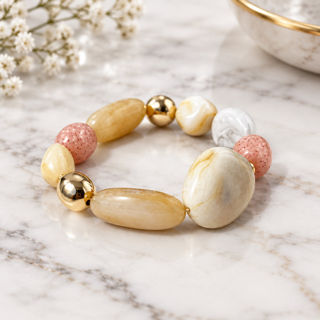 MARBLED PEBBLE BRACELET