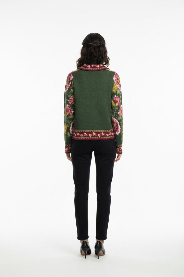 FLORAL BUTTON CARDIGAN