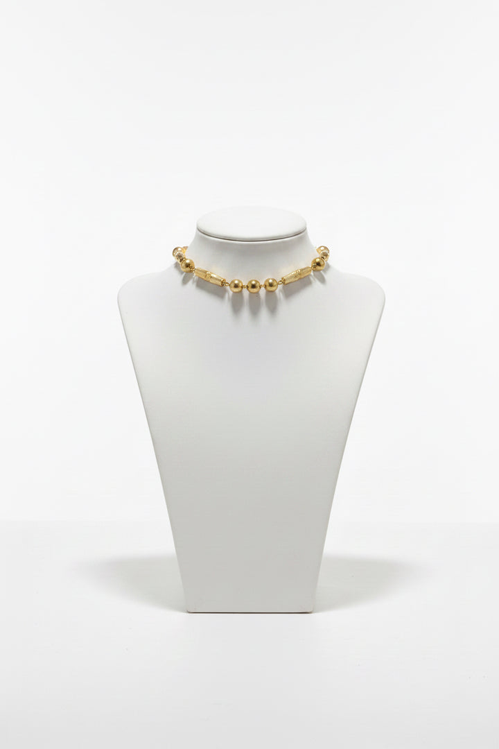 GOLD BAMBOO LINKED CHOKER