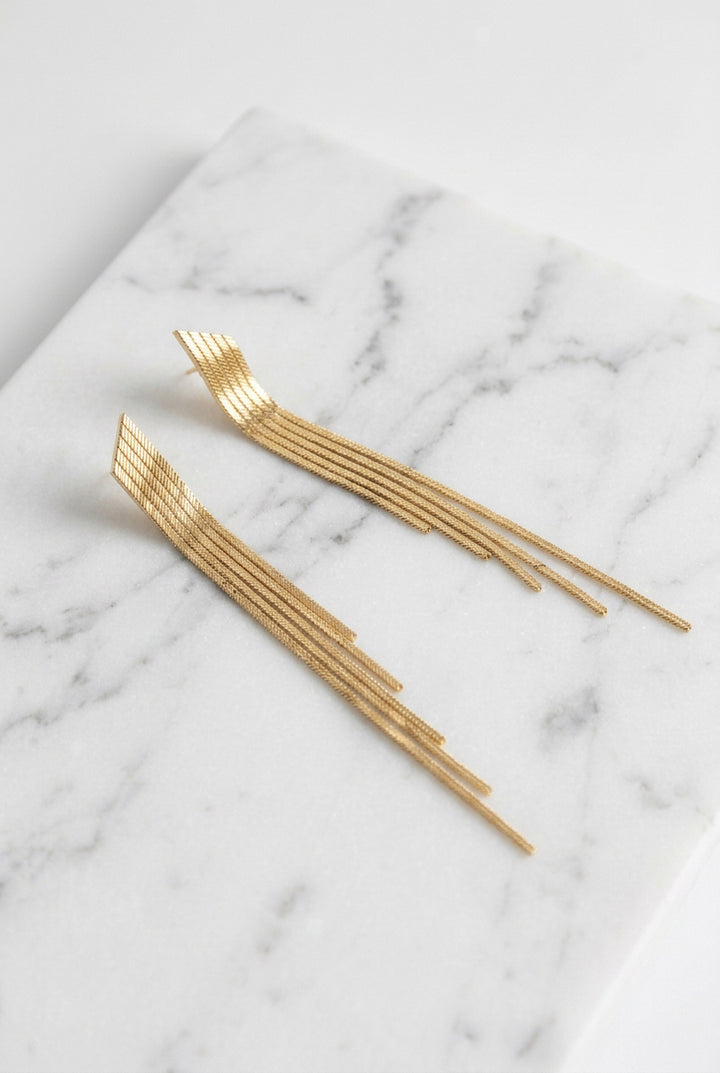4 STRAND FRINGE EARRINGS